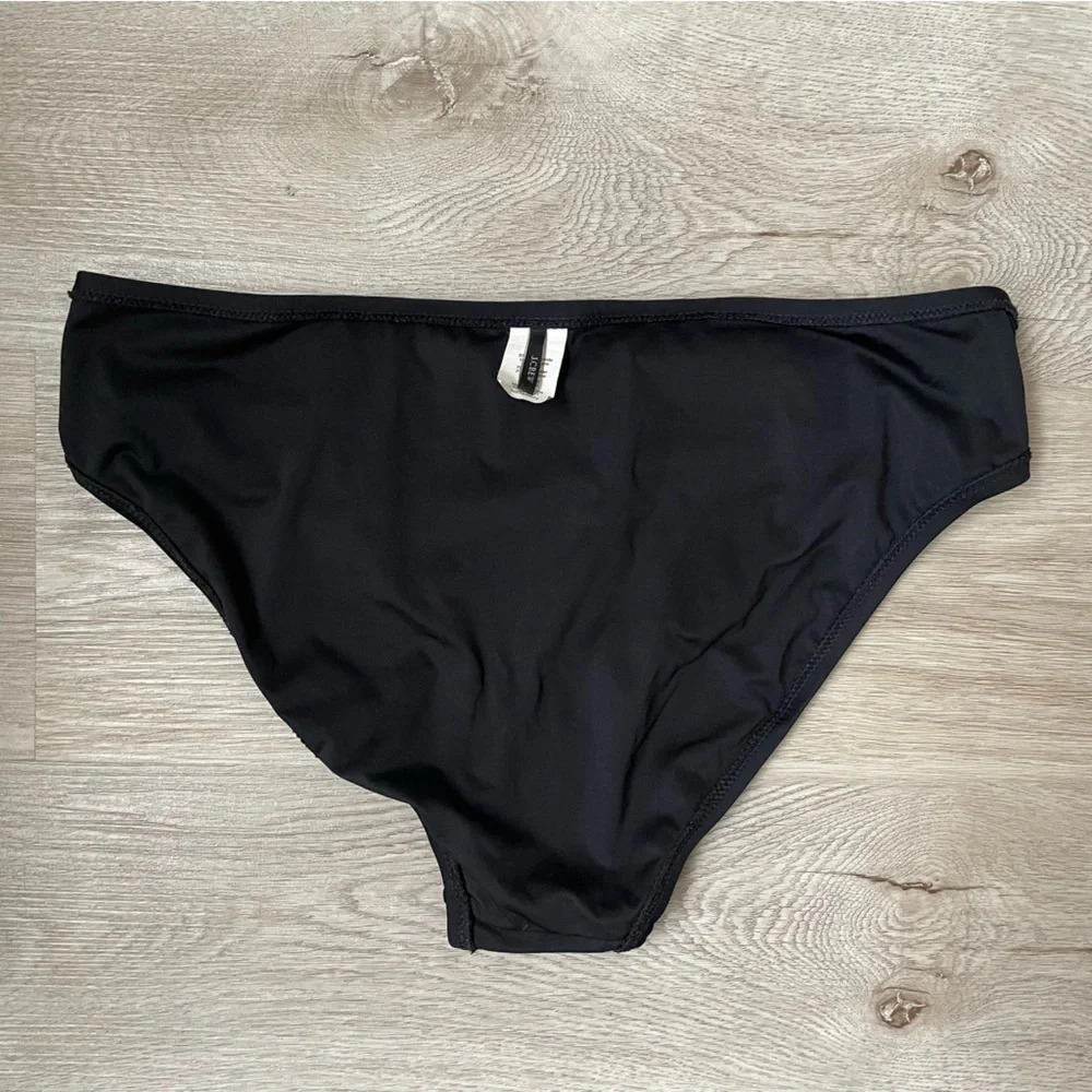 J. Crew Bikini Brief, Black, Full Coverage, Women’s Size Medium - Picture 8 of 10
